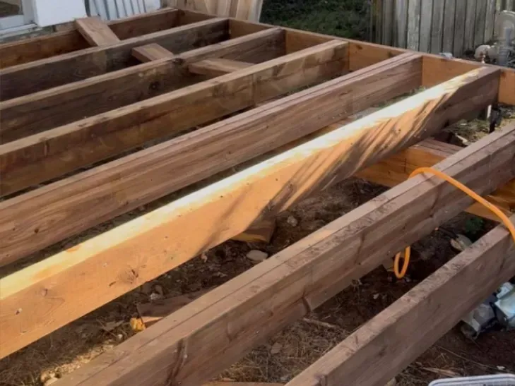 New deck joists